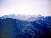 Blick vom Hohen Brett im September 1991 auf die Übergossene Alm