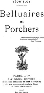 Léon Bloy, Belluaires et porchers, 1905    