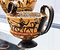 Boeotian black-figure kantharos - Herakles fighting centaurs - fight - München AS 7740 - 06
