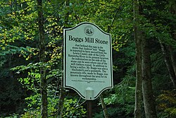 Boggs Mill Stone - тарихи маркер.jpg