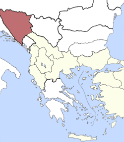 Розташування Боснія і Герцеговина