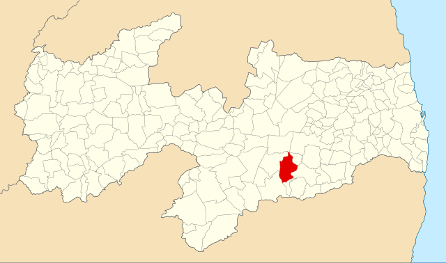 Localização de Boqueirão na Paraíba