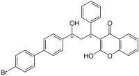 Fórmula estructural de bromadiolona