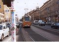 Ipari csuklós (Industrial articulated) type tram in Budapest