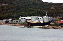 The Cheyne Beach whaling station (2013), Western Australia, now functions as a tourist attraction. CHEYNE BEACH WHALING STATION.jpg