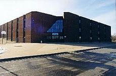 Old Charles P. Allen building, now Rocky Lake Junior High at 670 Rocky Lake Drive CP Allen.jpg