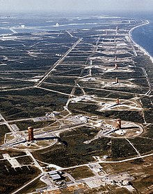 Cape Canaveral Missile Row in 1964 Cape Canaveral Air Force Station.jpg
