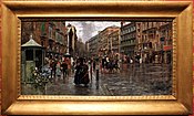 Carlo brancaccio, naples via toledo, impression de pluie, vers 1888-89. 01.JPG