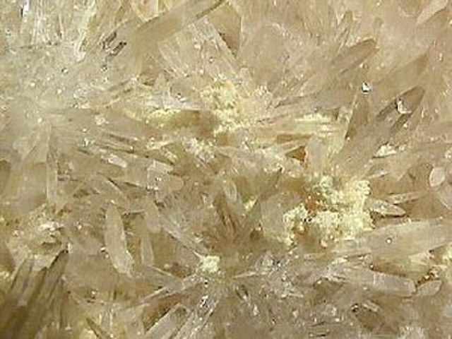 The mineral celestine (SrSO4)