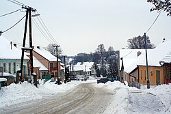 Center in winter of Hodov, Třebíč District.jpg