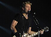 Lavigne's husband Chad Kroeger (pictured), is the co-writer, producer, and is featured on the track. Chad Kroeger Brisbane 2012.jpg