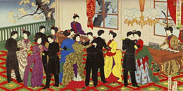 ריקודים סלוניים בנשף ברוקומייקאן, 1888