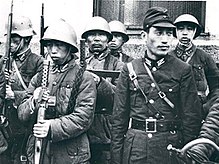 Soldiers of the Collaborationist Chinese Army with SIG Bergmanns Chinese collaborators army.jpg