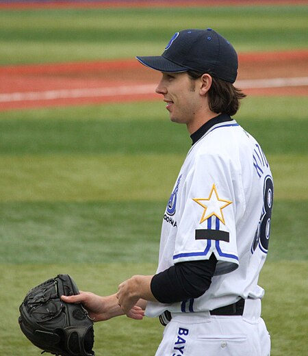 Clayton Hamilton, pitcher of the Yokohama BayStars, at Yokohama Stadium.JPG