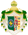Coat of Arms of Teresa Cristina of the Two Sicilies, Empress of Brazil
