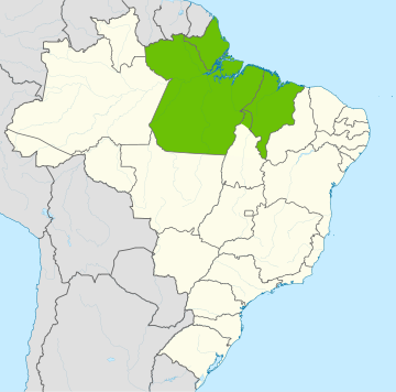 Area of the Comando Militar do Norte 2017 Comando Militar do Norte Area.svg