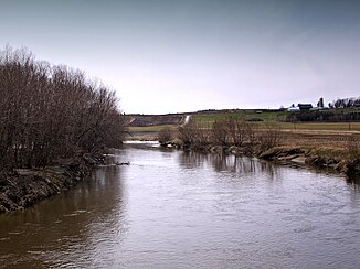 Rivière Coaticook below the Pont Drouin near Compton