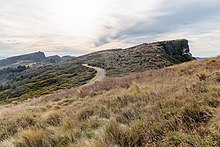 Port Hills, type locality of T. macarella. Crater Rim Walkway, Christchurch, New Zealand 01.jpg