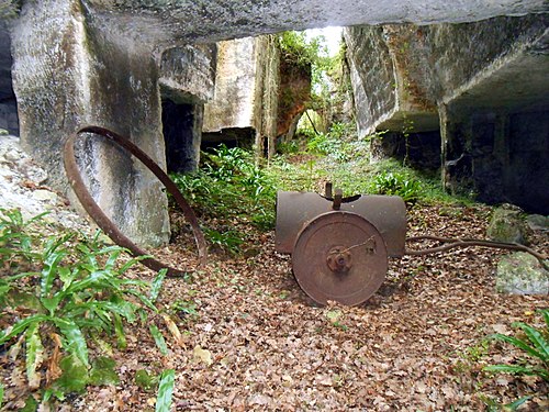 L'ancienne carrière à Crazannes près de Saintes, France