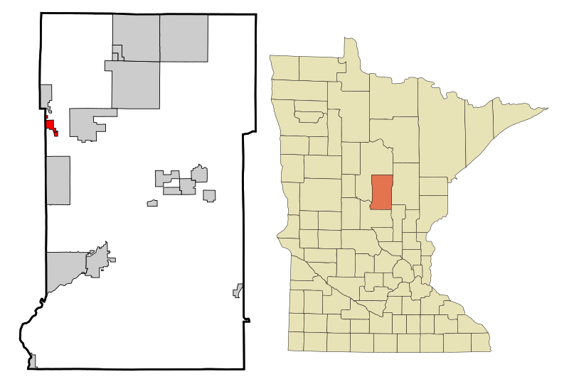 File:Crow Wing County Minnesota Incorporated and Unincorporated areas Pequot Lakes Highlighted.svg