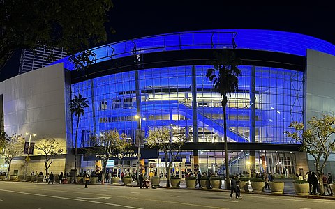 Crypto.com Arena, home to the Los Angeles Lakers, Los Angeles Clippers, Los Angeles Kings, and Los Angeles Sparks