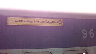 Coachboard of Dadar Ratnagiri Madgaon Passenger