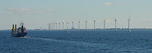 טורבינות רוח סמוך לחוף קופנהגן