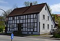 Half-timbered eaves house