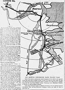 1923 Dorchester Rapid Transit Plan Dorchester Rapid Transit plan 1923.jpg
