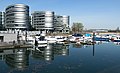 Duisburg, marina in inner harbour