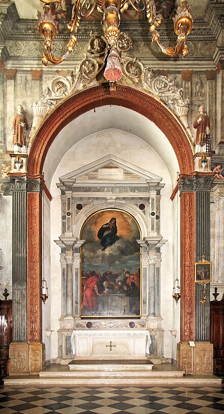 The Cartolari-Nichesola Chapel in the Duomo, featuring the Assumption by Titian