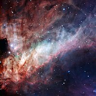Космос с какой буквы. Туманность Омега в созвездии стрельца. Омега Небула космос. Туманность Омега м17. Космический фон.