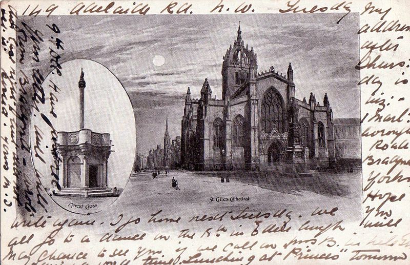 File:Edinburgh. St Giles' Cathedral and Mercat Cross.jpg