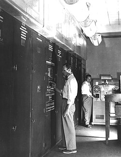 A Ballisztikai Kutatólaboratórium 328-as épületében felállított EDVAC számítógép