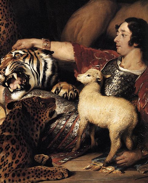 File:Edwin Landseer - Isaac van Amburgh and his Animals (detail) - WGA12438.jpg