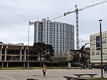 Podemos (under construction), as seen from Revelle Plaza. Eighth Bldg 5 from Revelle Plaza.jpg