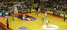 Partido amistoso en el Coliseum entre Elan Chalon y Bour-en-Bresse (en 2011)