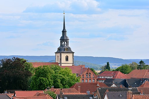 Elze Stadtansicht mit Peter und Paul Kirche