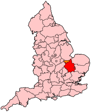 Cambridgeshire kartalla