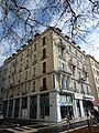 Coin de façade de l'hôtel Terminus, style Art Nouveau, Grenoble.