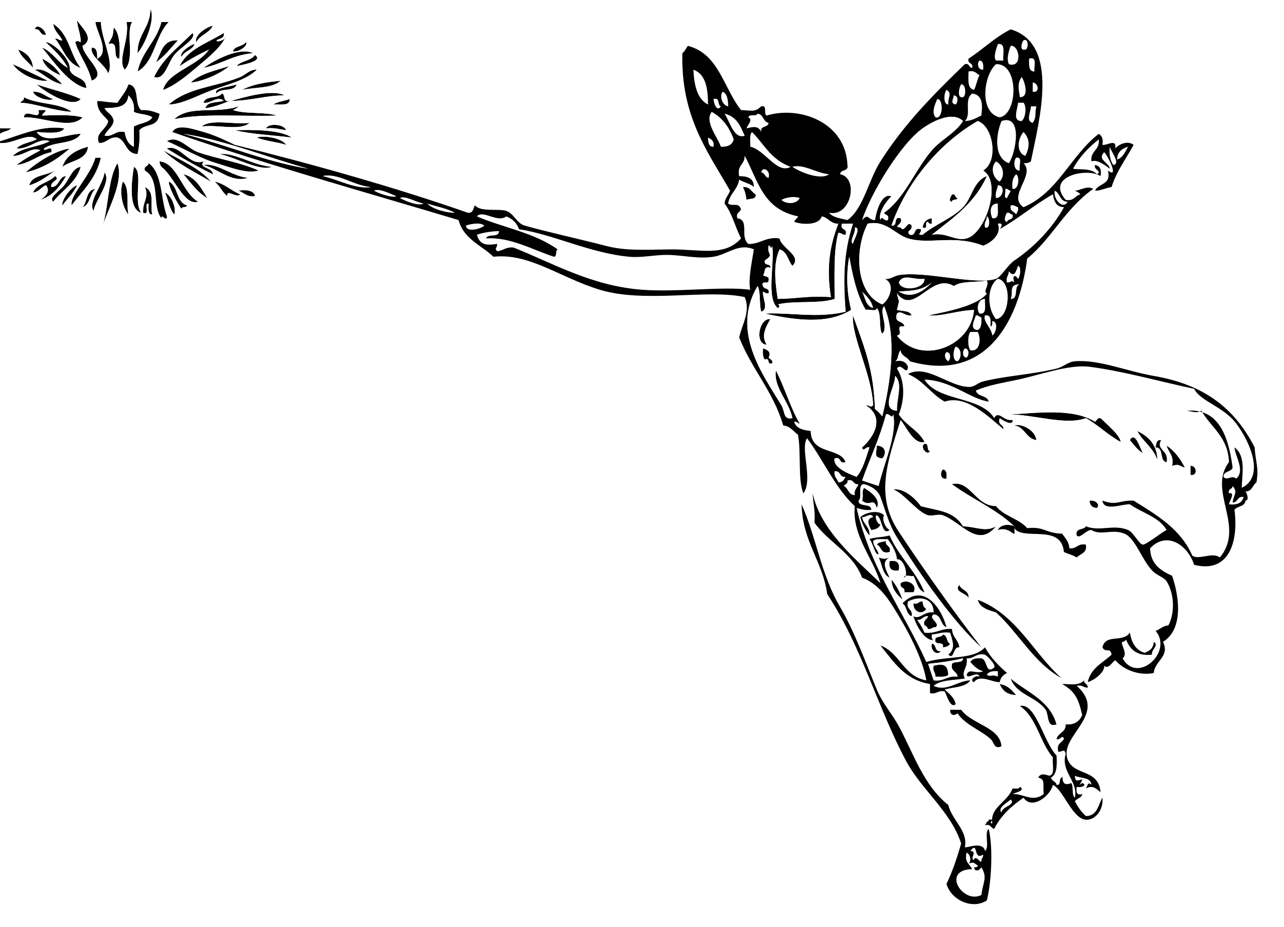 File:Fairy With Wand.svg - Wikimedia Commons