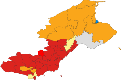 Fife Dewan Daerah pemilihan, 1990.svg