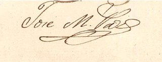 signature de José María Paz