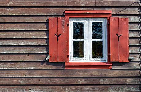 Window of the Fishermen's Church, Born a. Darß