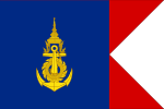 Flag Thai Navy Commander Coastal Station.svg