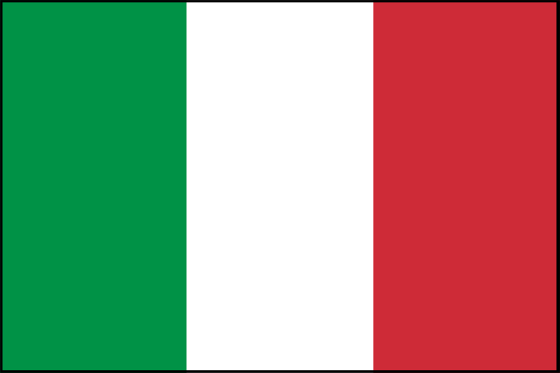 Bestand:Flag of Italy with border.svg