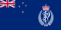 Vlajka novozélandské policie Poměr stran: 1:2