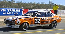 Bond placed third in the 1981 Australian Touring Car Championship driving a Ford Capri Mk.II Ford Capri at Queensland Raceway.jpg