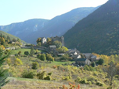 pohled na zámek Château de Prades