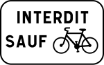 Vignette pour Panonceau de signalisation routière en France